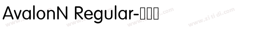 AvalonN Regular字体转换 AvalonN Regular字体转换